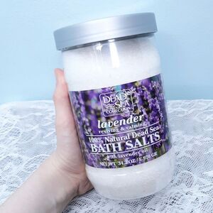 🆕️ Luxe Size 34.2 ounce Dead Sea Collection Mineral Lavender Bath Set Salt Soak